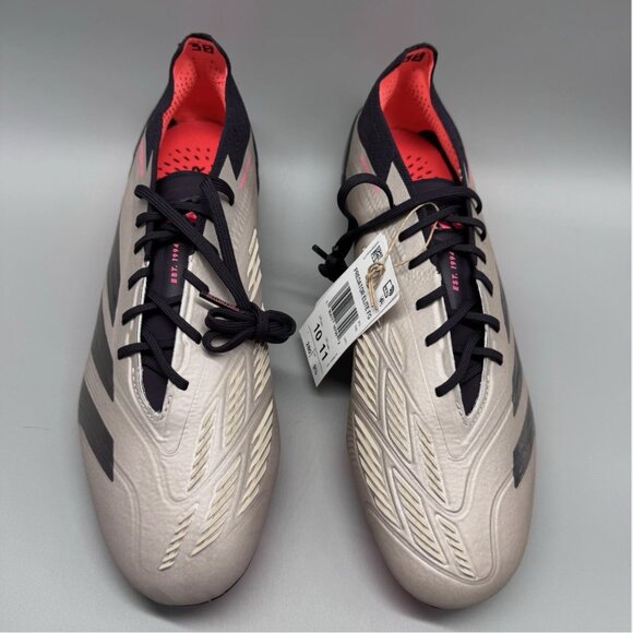 NEW Adidas Predator Elite FG Platinum Metallic Soccer Cleats IF8868 Mens Size 10 main image 5